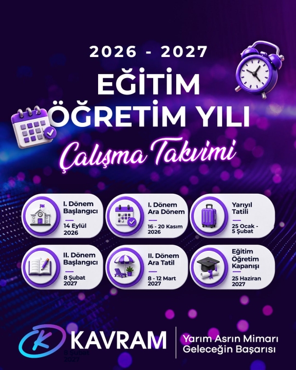 MEB, 2026-2027 Eğitim ve Öğretim Yılı Çalışma Takvimini Yayımladı