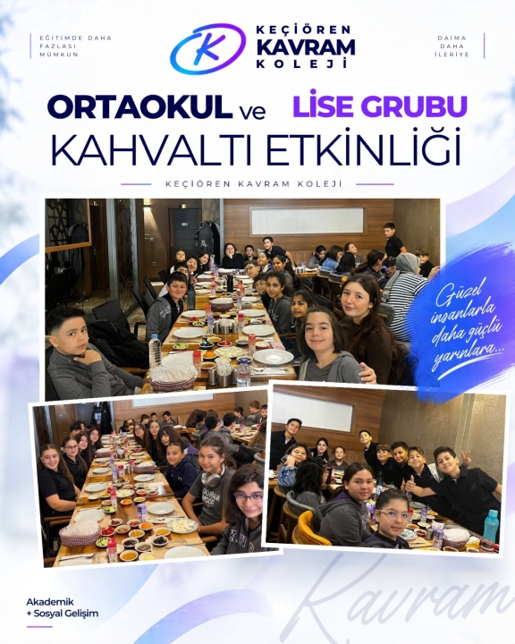 Ortaokul ve Lise Öğrencilerimizle Kahvaltı Etkinliği